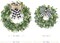 12" Artificial Eucalyptus Wreath with Plaid Bow | Spring Summer Green Leaf Wreath for Front Door Window Porch Farmhouse Decor Festival Celebration Home Decor (White&Black Plaid-Small)